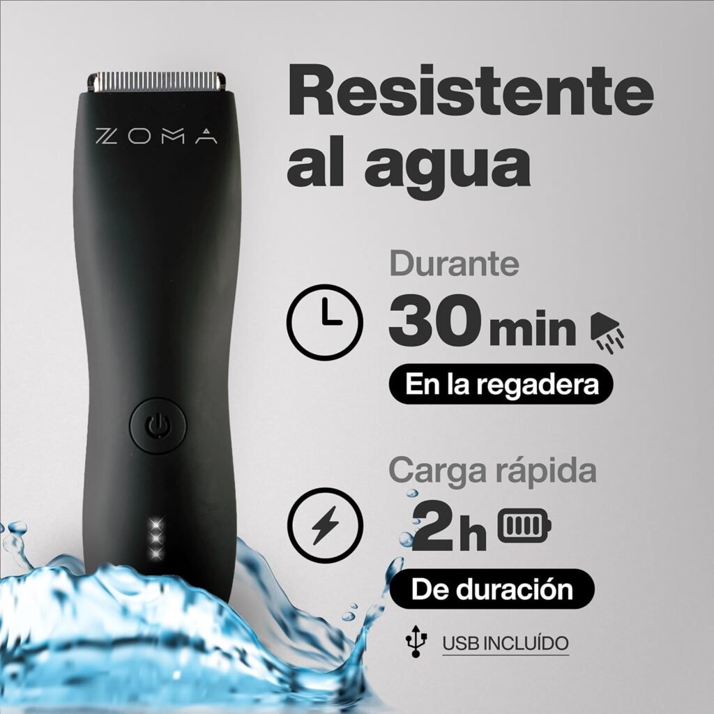 Afeitadora eléctrica para Hombre ZOMA con Cuchillas de Cerámica Anti Corte