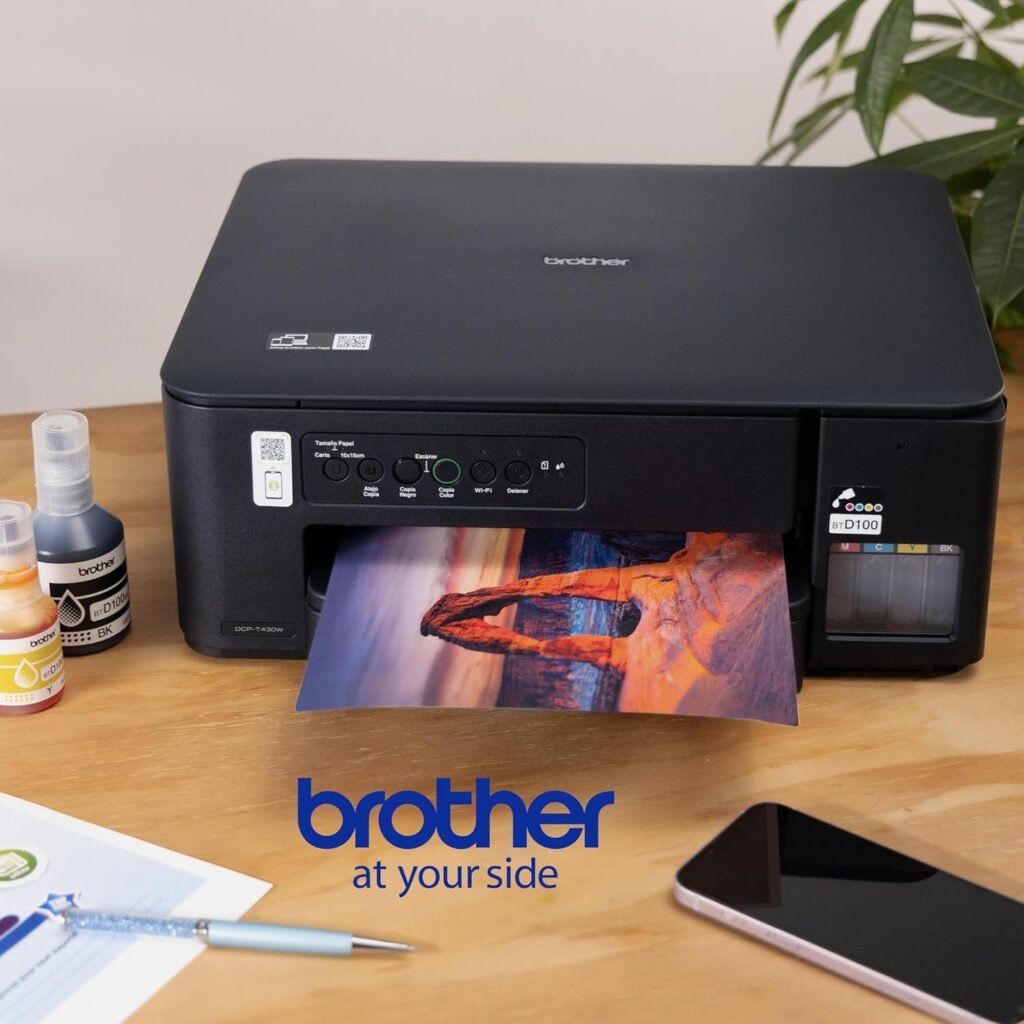 Brother Impresora Multifuncional 3 en 1 de Inyección de Tinta a Color DCPT430W