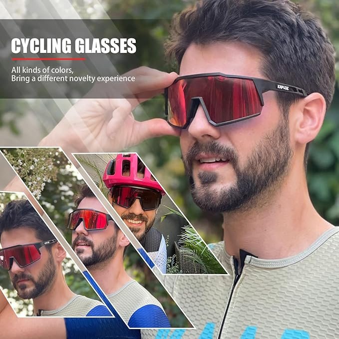 Gafas de Ciclismo con 4 Lentes Intercambiables KAPVOE