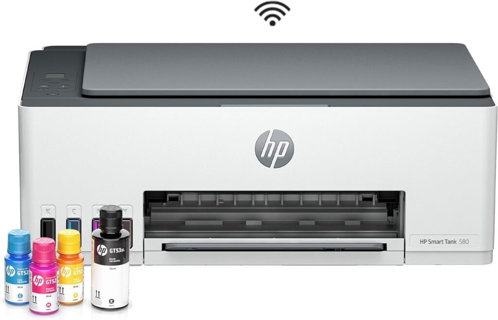 HP Impresora Multifuncional Smart Tank 580, Tinta Continua