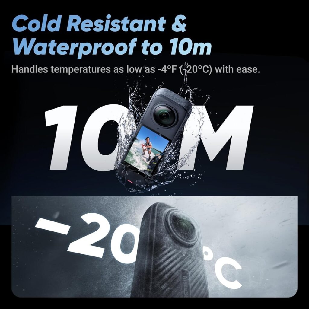 Insta360 X4 - Cámara de acción Impermeable 8K 360