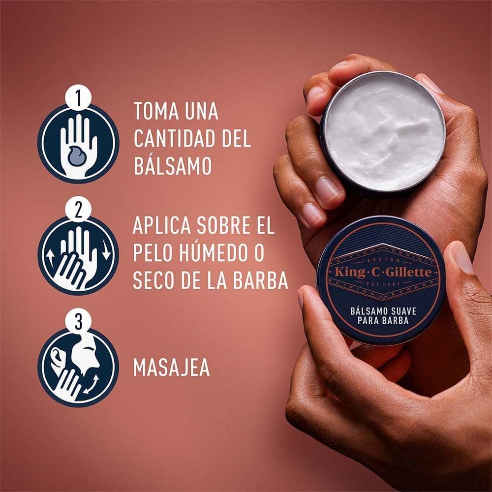 King C. Gillette Bálsamo para Barba Cuidado de Barba