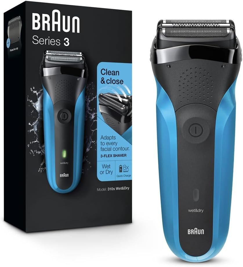 Máquina de afeitar 310S Braun Series para hombre color azul
