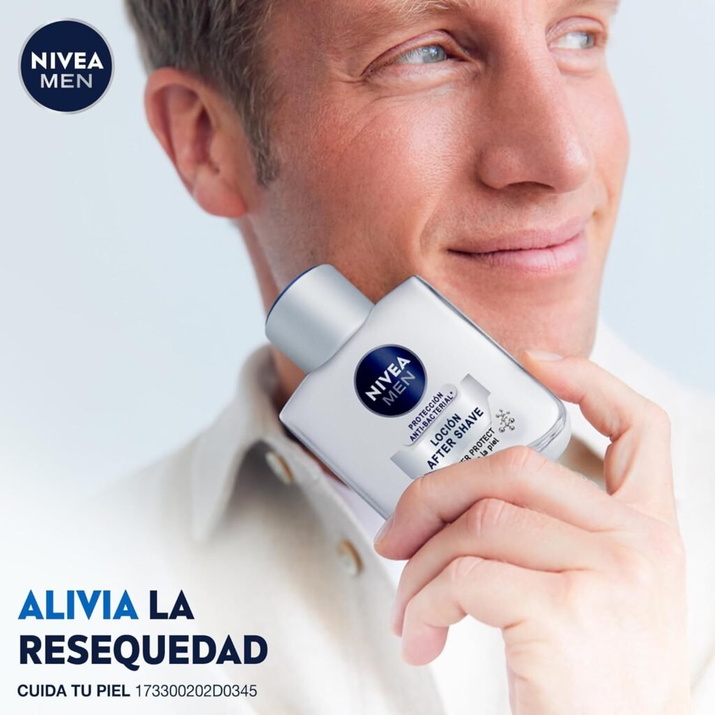 NIVEA MEN Loción Aftershave Silver Protect