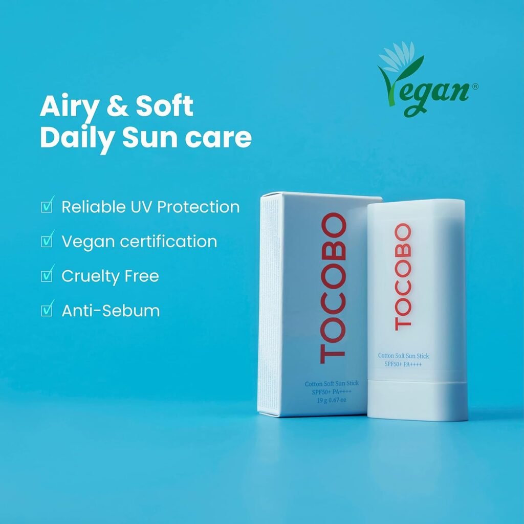 TOCOBO Barra solar suave de algodón SPF50
