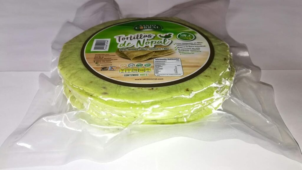 Tortilla de Nopal con Linaza Chía y Maíz
